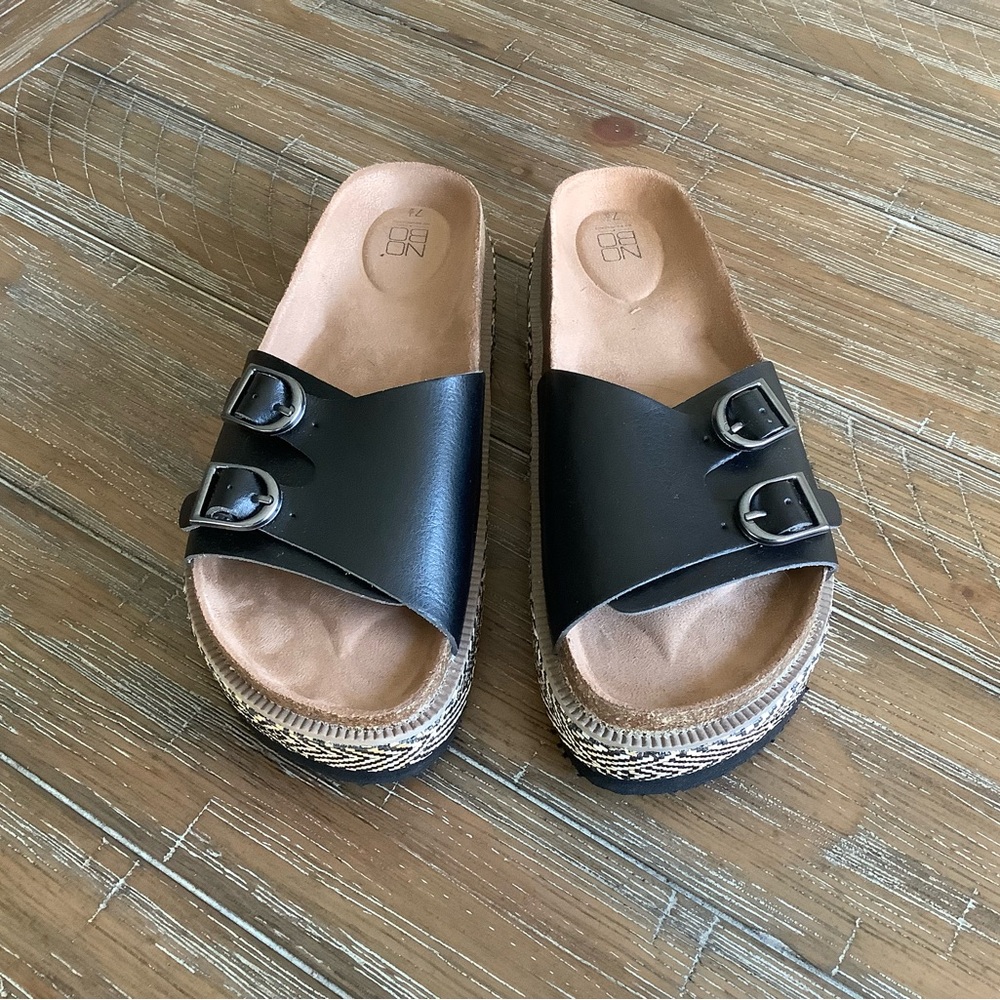 Women's Black Slide Sandals
